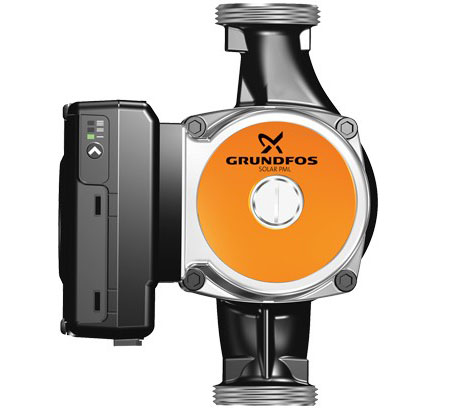 Grundfos SOLAR PML circulator pump solar charging station